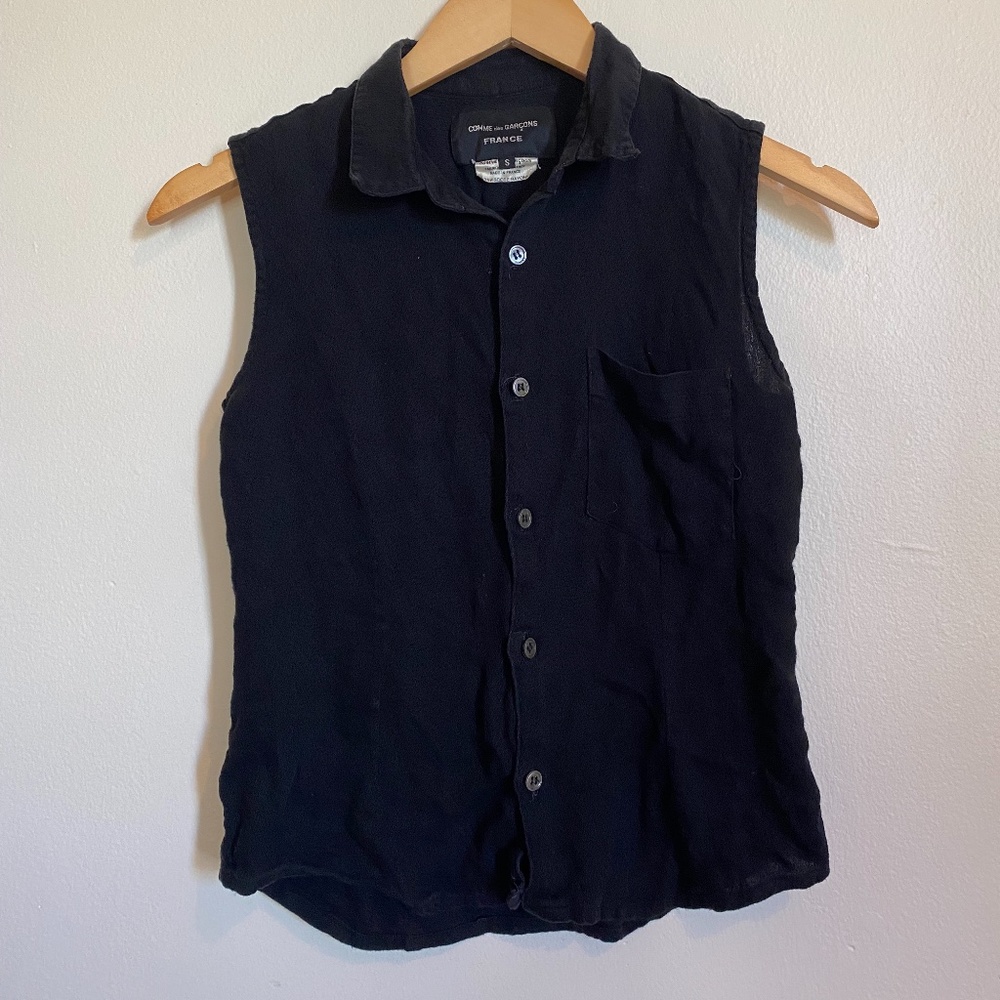 vintage Comme de Garçons button up tank